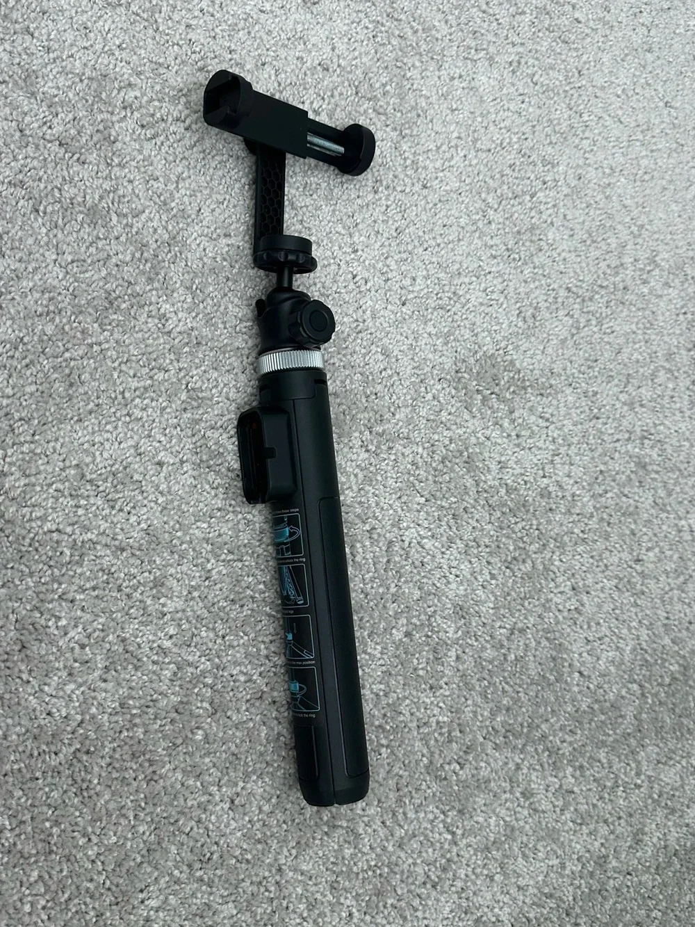 Black Portable Camera/Phone Tripod Stand
